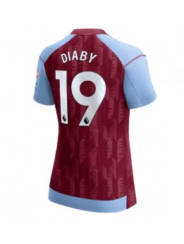 Billige Aston Villa Moussa Diaby #19 Hjemmedrakt Dame 2023-24 Kortermet